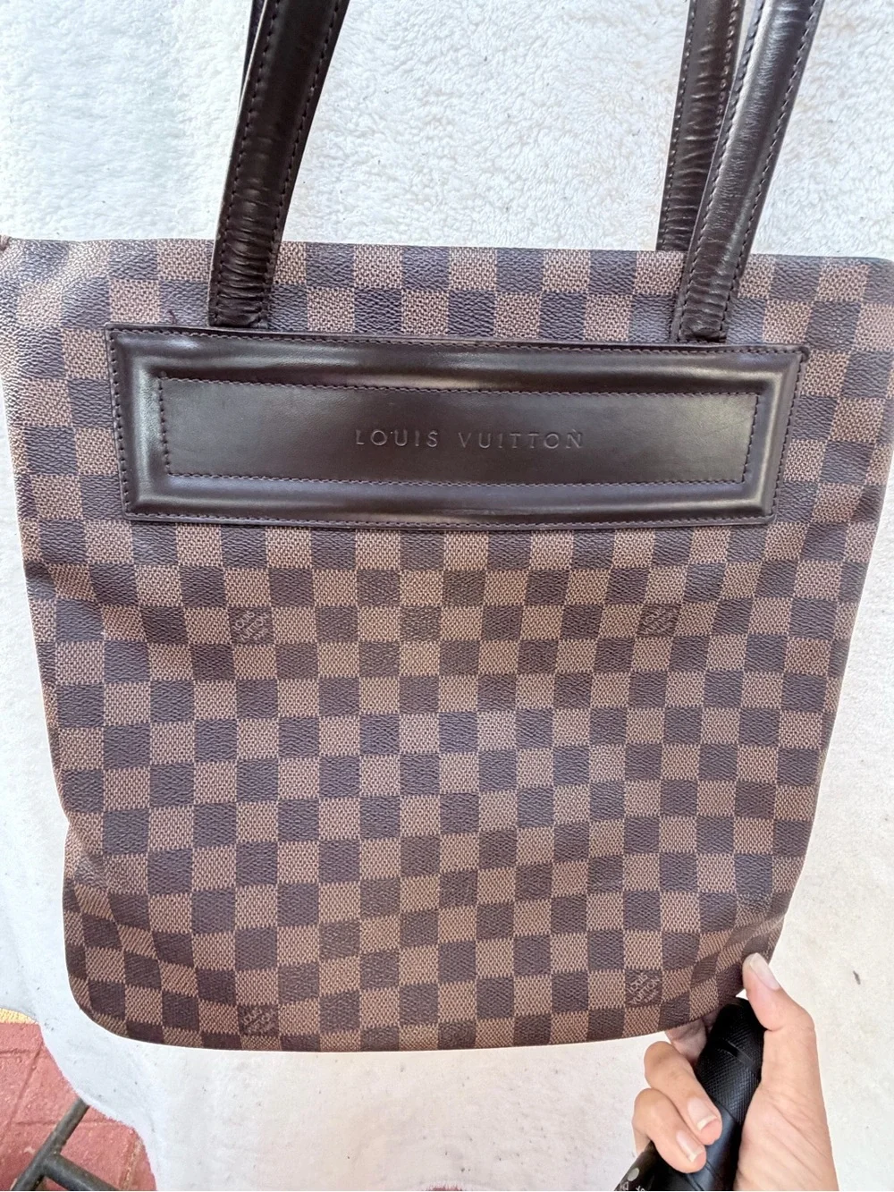 Louis Vuitton Brown Damier Messenger Bag with Dark Chocolate Trim